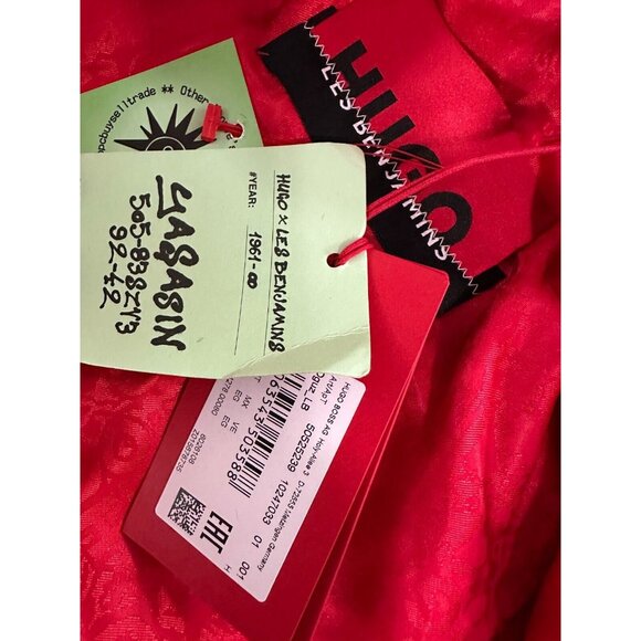 HUGO Boss x LES BENJAMINS Wool Leather Bomber Jacket sz XL NWT MSPR 795 - Picture 4 of 8